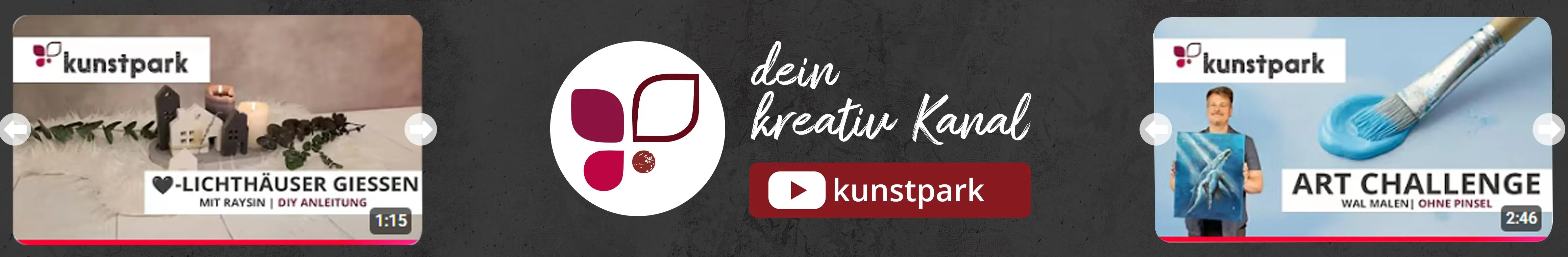 Tipps und Tricks auf dem kunstpark YouTube Kanal entdecken