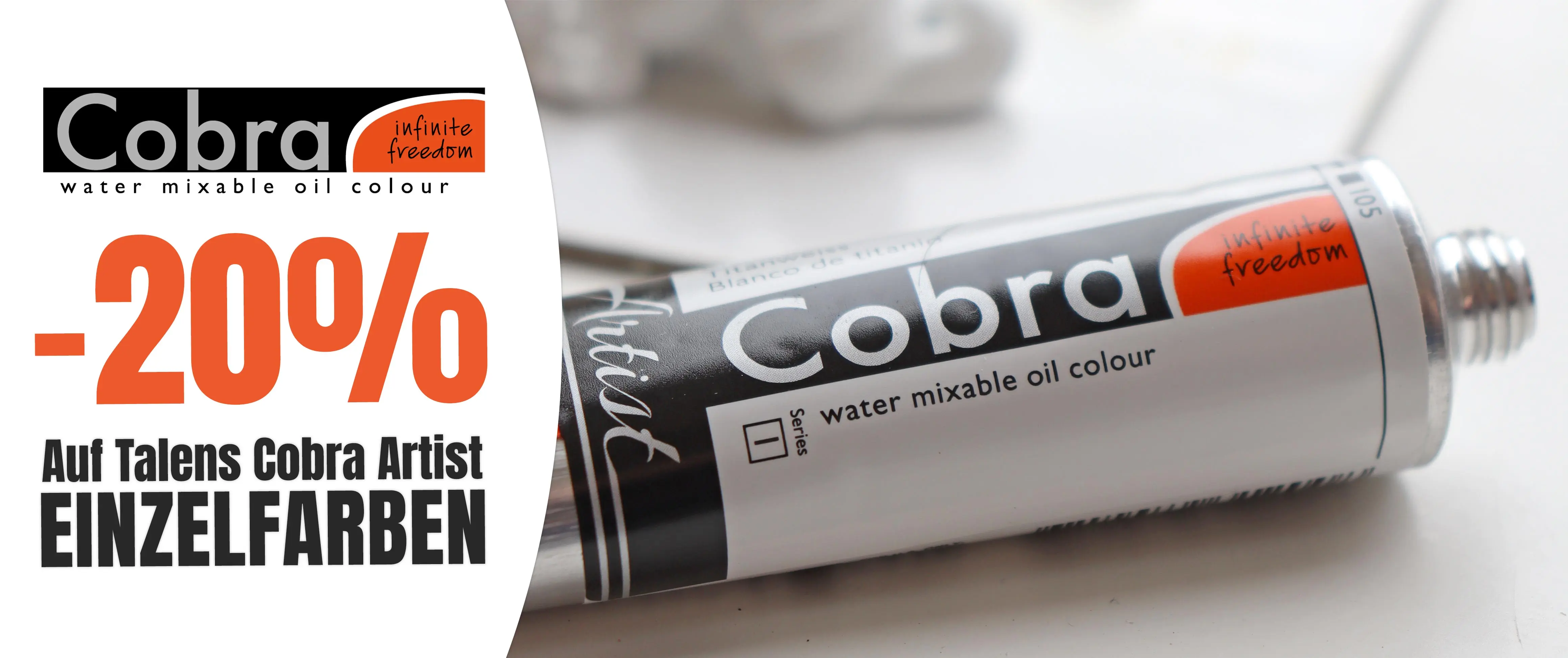 Spare -20% auf die Cobra Artist Tuben!