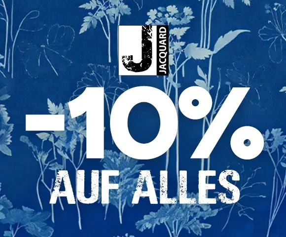 Spare jetzt online -10% auf alles von Jaquard!