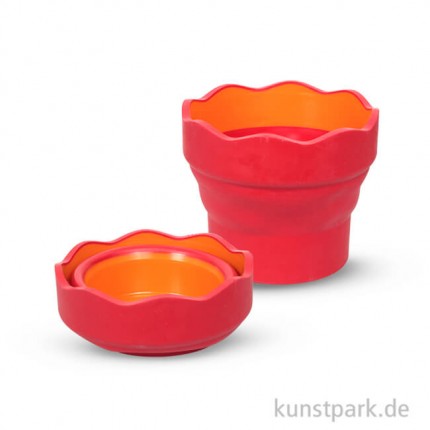 FABER-CASTELL Wasserbecher CLIC /& GO rot