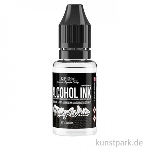 Alcohol Ink - Alkoholtinte für Fluid + Resin Art, Milky White, 20 ml