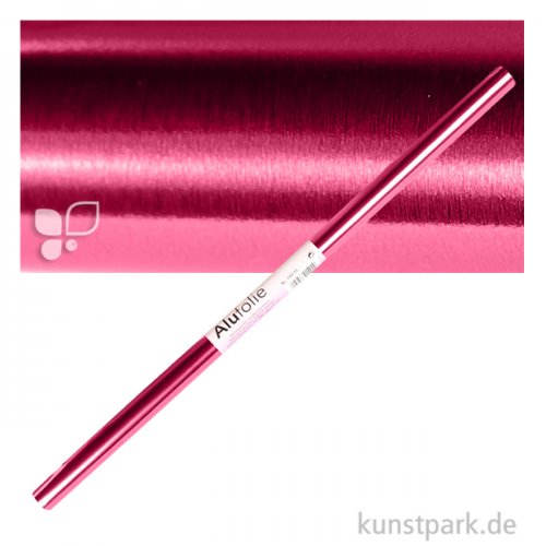 Alufolie doppelseitig kaschiert 50x78 cm Rolle Rolle | Gold-Rosa