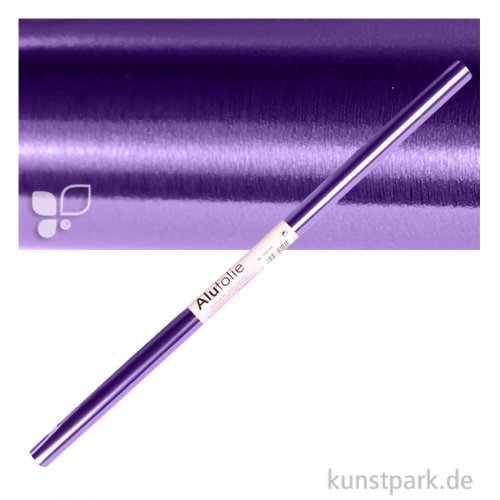 Alufolie doppelseitig kaschiert 50x78 cm Rolle Rolle | Gold-Violett