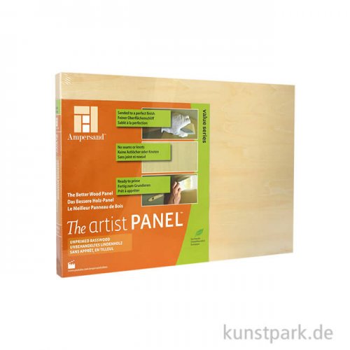 Ampersand Artist Panel - Basswood 22 mm 20 x 30 cm