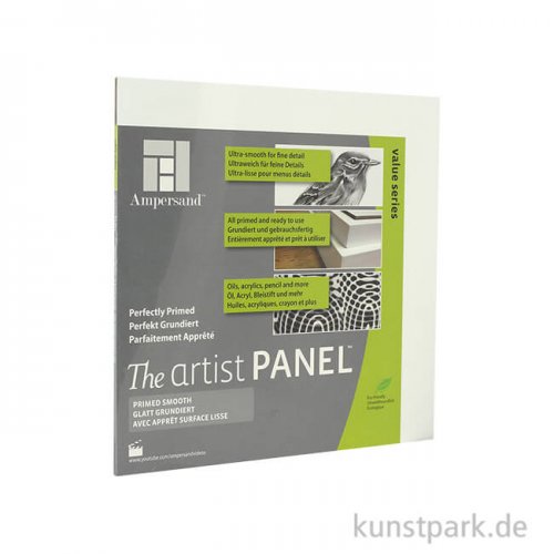 Ampersand Artist Panel - Primed Smooth 3 mm 20 x 20 cm