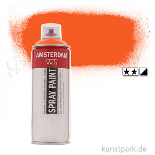 Talens AMSTERDAM Spray Paint 400 ml Einzelfarbe | 276 Azo-Orange