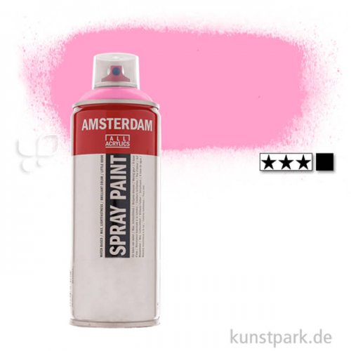 Talens AMSTERDAM Spray Paint 400 ml Einzelfarbe | 385 Chinacridonrosa hell