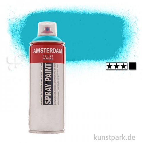 Talens AMSTERDAM Spray Paint 400 ml Einzelfarbe | 522 Türkisblau