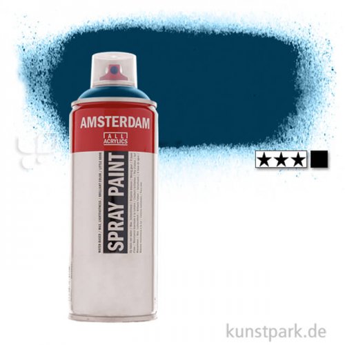 Talens AMSTERDAM Spray Paint 400 ml Einzelfarbe | 566 Preußischblau (Phthalo)