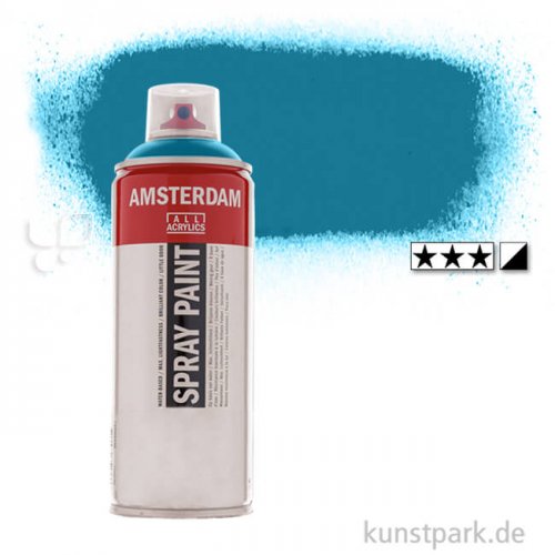 Talens AMSTERDAM Spray Paint 400 ml Einzelfarbe | 591 Manganblau Phthalo dunkel