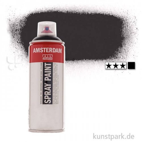 Talens AMSTERDAM Spray Paint 400 ml Einzelfarbe | 735 Oxidschwarz