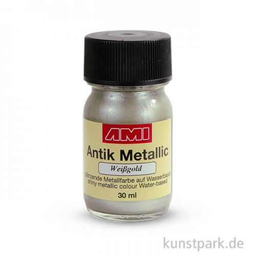 Antik Metallic Weißgold 30 ml