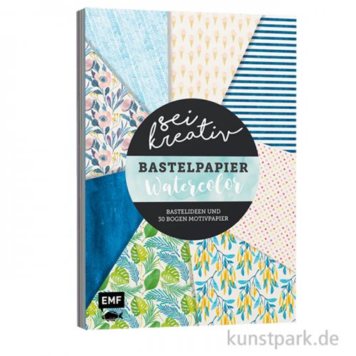 Bastelpapier Watercolor - 30 Motivpapiere + Ideen, Edition Fischer