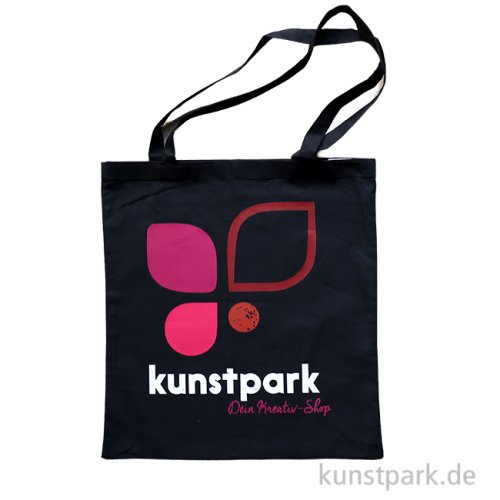 Baumwolltasche, Schwarz, Bedruckt, Design, kunstpark
