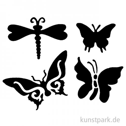 Bodypainting-Schablonen Set Butterfly