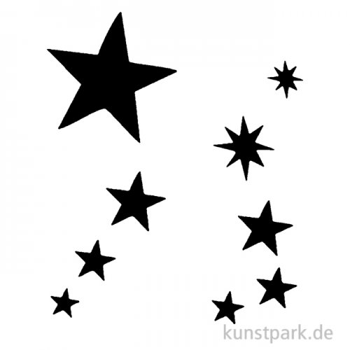 Bodypainting-Schablonen Set Sterne