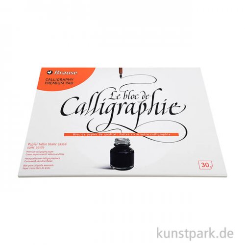 BRAUSE Kalligraphie Block - 125g, 30 Blatt DIN A4