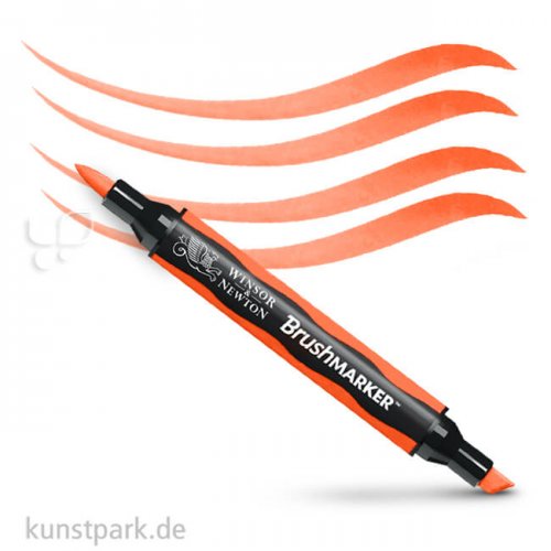 Winsor & Newton Brush Marker Einzelstift | O177 Leuchtend Orange