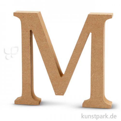 Großbuchstaben aus Holz, 13 cm 2 cm | M