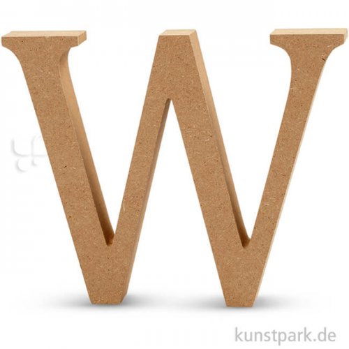 Großbuchstaben aus Holz, 13 cm 2 cm | W