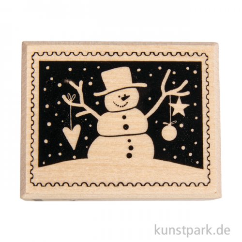 Butterer Stempel - Weihnachtspost, Schneemann, 4 x 5 cm