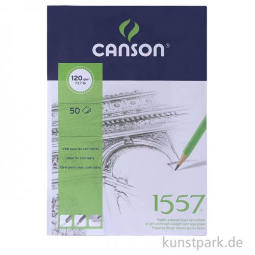 Canson 1557 Skizzenpapier, 50 Blatt, 120 g