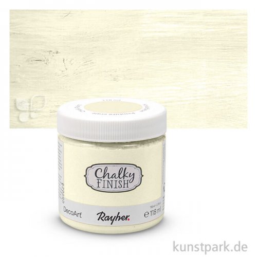 Chalky Finish, Kreidefarbe auf Wasserbasis, 118 ml Einzelfarbe | Alabasterweiß