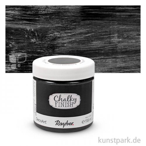 Chalky Finish, Kreidefarbe auf Wasserbasis, 118 ml Einzelfarbe | Ebenholz
