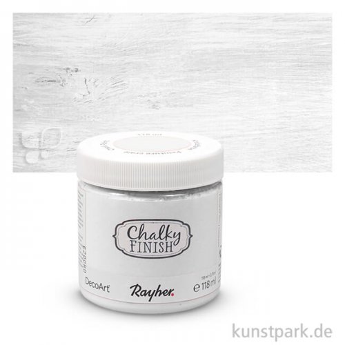 Chalky Finish, Kreidefarbe auf Wasserbasis, 118 ml Einzelfarbe | Weiß