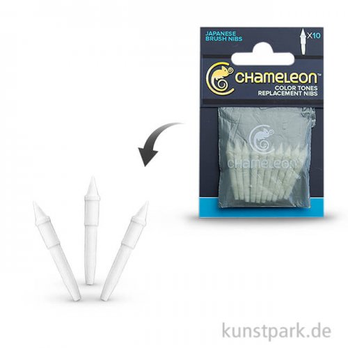 Chameleon Pen Ersatz-Pinselspitze, 10 Stück