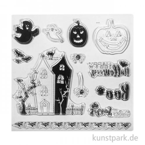 Clear Stamps - Halloween, 102,5 x 97 mm, 13 Motive
