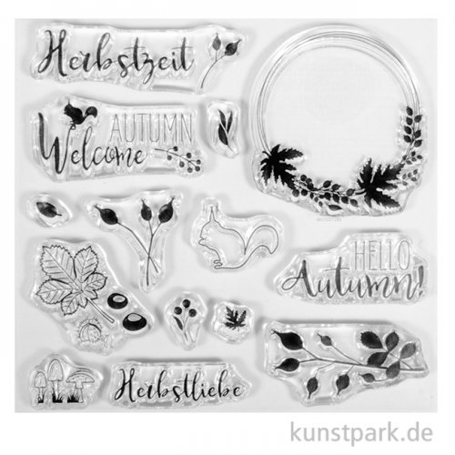 Clear Stamps - Herbstwald, 14 Motive