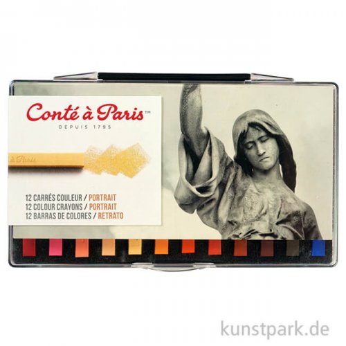 Conte Carres-Kreiden - 12er PORTRAIT Sortiment