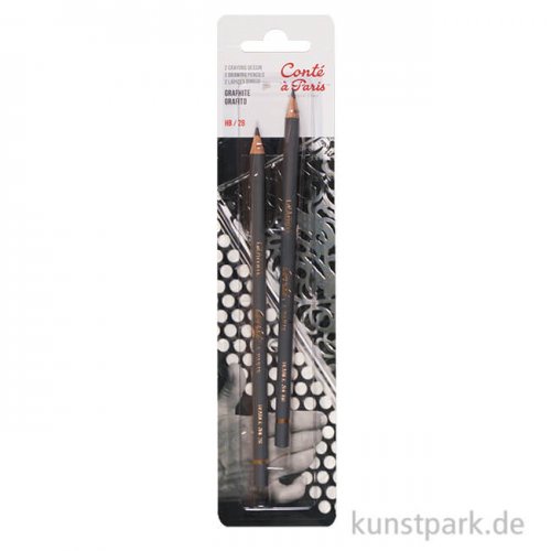Conte Graphitstifte 2 Stück im Blister