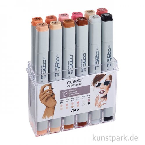 COPIC Marker Set 12er - Hautfarben