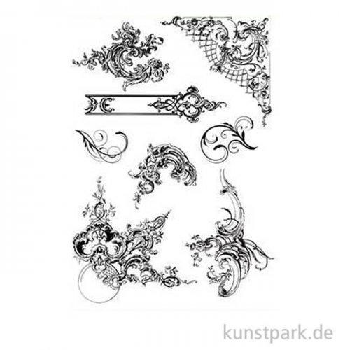 CraftEmotions Clear Stamps - Ornamente, DIN A6