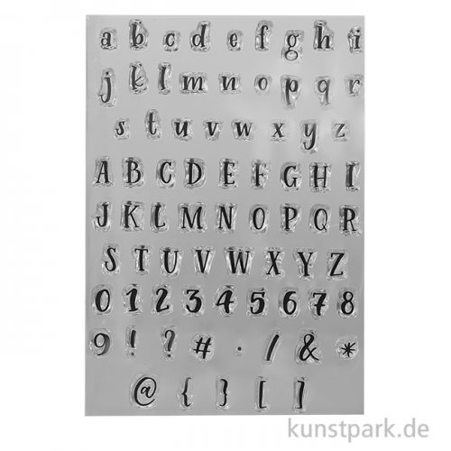CraftEmotions Clear Stamps - Alphabet Typewriter, DIN A6