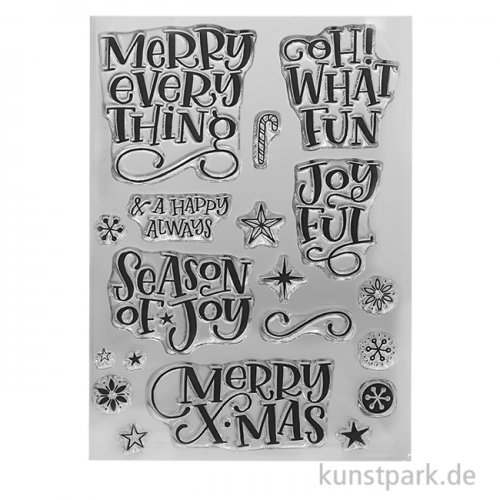 CraftEmotions Clear Stamps - Merry X-mas, DIN A6