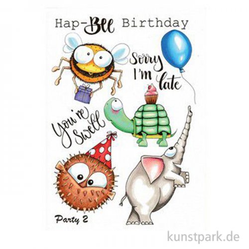 CraftEmotions Clear Stamps - Birthday Party - Carla Creaties, DIN A6
