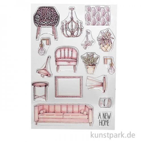 CraftEmotions Clear Stamps - New Home, DIN A5