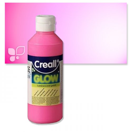 Creall GLOW in the Dark 250 ml Einzelfarbe | Pink