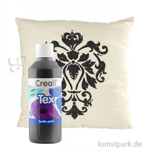Creall TEX Stoffmalfarbe 250 ml | Schwarz