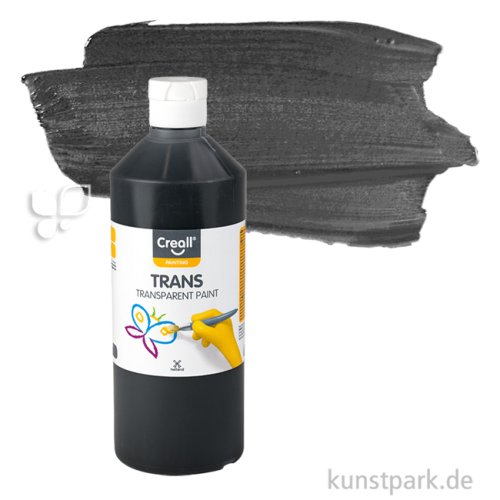 Creall TRANS Gouachefarben 500 ml Schwarz