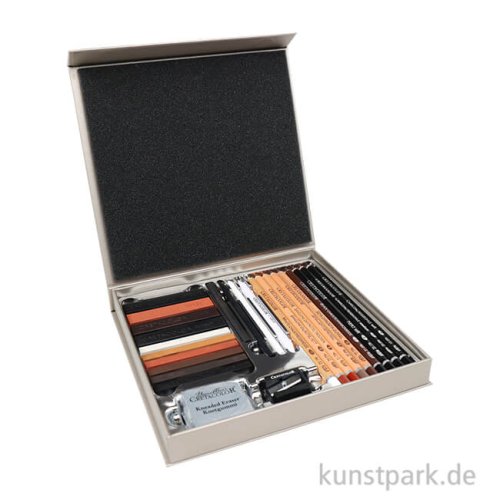 Cretacolor PASSION BOX - 25-teiliges Skizzierset in Geschenkbox