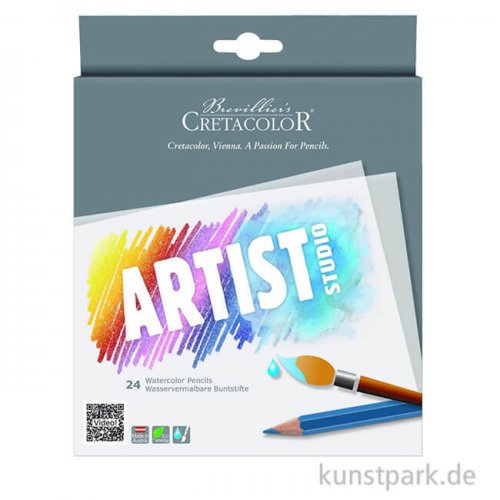 Cretacolor ARTIST Studio - 24 Buntstifte, wasservermalbar