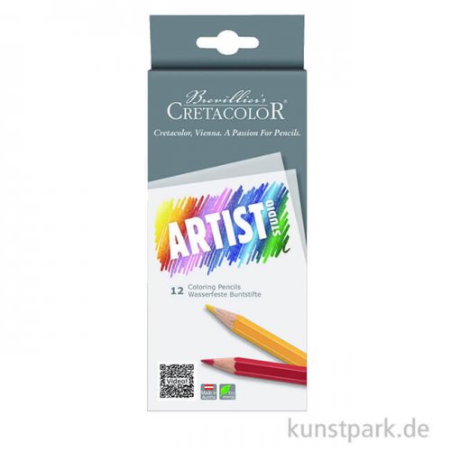 Cretacolor ARTIST Studio - 12 Buntstifte, wasserfest