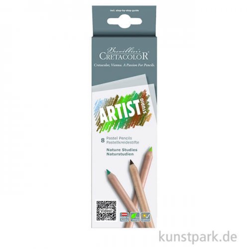 Cretacolor ARTIST Studio - 8 Pastellkreidestifte Natur