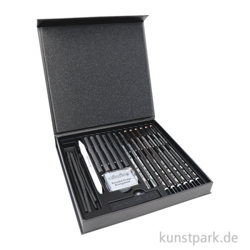 Cretacolor BLACK BOX - 20 teiliges Kohle Geschenkset