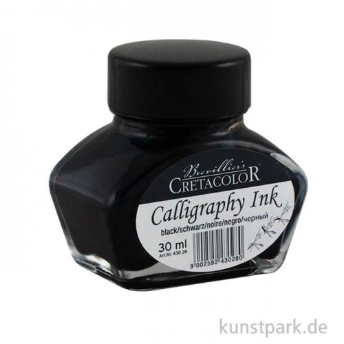 Cretacolor Calligraphy Tinte, schwarz, 30ml im Glas