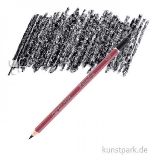 Cretacolor KARMINA - wasserfeste Künstlerstifte Einzelfarbe | 250 Elfenbeinschwarz